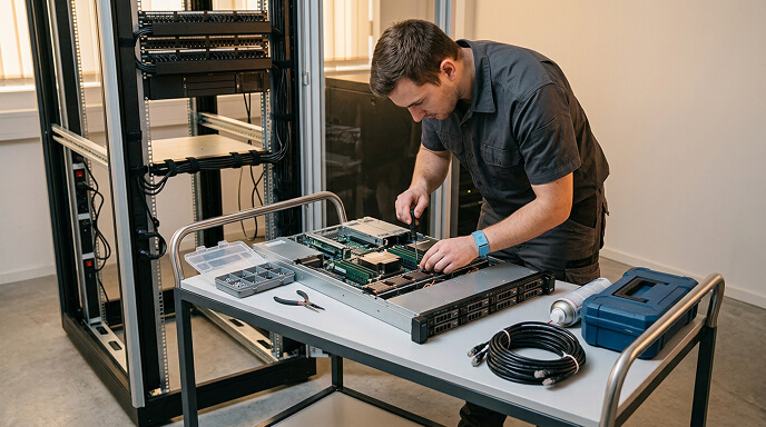 Бърз процес на доставка на сървъри